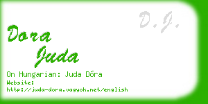 dora juda business card